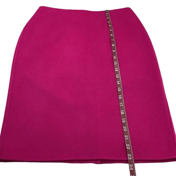 Talbots Hot Pink Wool Blend Straight Pencil Skirt Women's 4 Career Work Dress - Picture 9 of 12